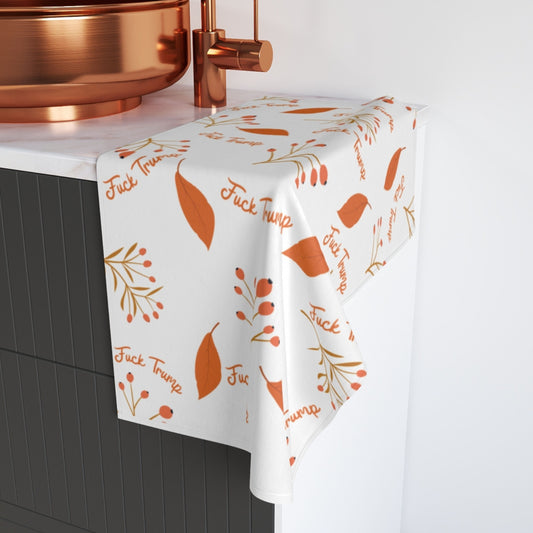 Fuck Trump Fall Leaves Hand or Dish Towel